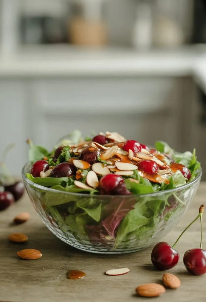 Cherry and Toasted Almond Salad